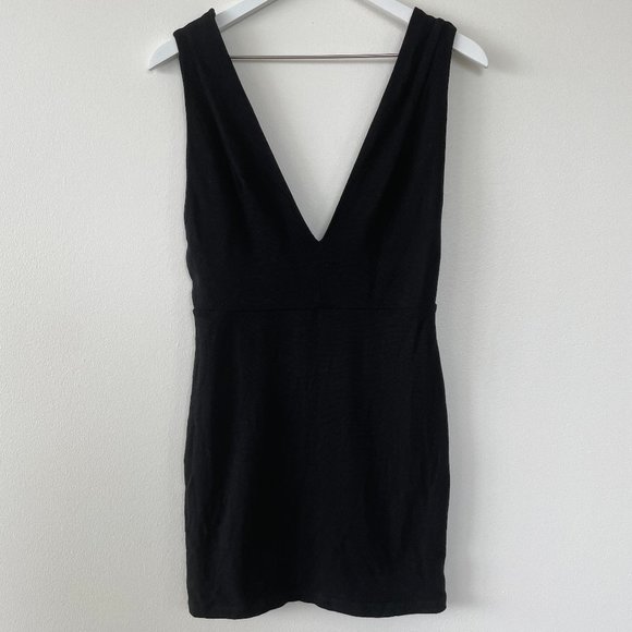 Like New! Topshop pinafore dress black US 8 EU 40 - Picture 1 of 10